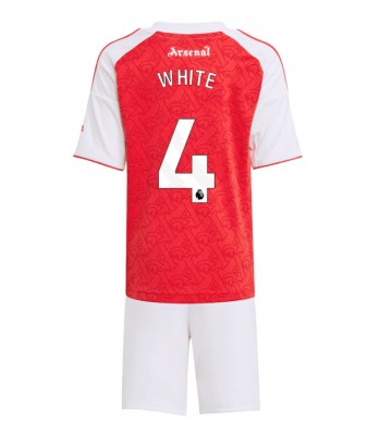 Arsenal Ben White #4 Hemmatröja Barn 2025-26 Kortärmad (+ Korta byxor)